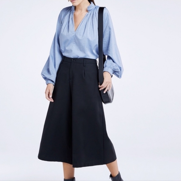 TIBI Chambray Twill Edwardian Top Size 0 - Picture 3 of 11